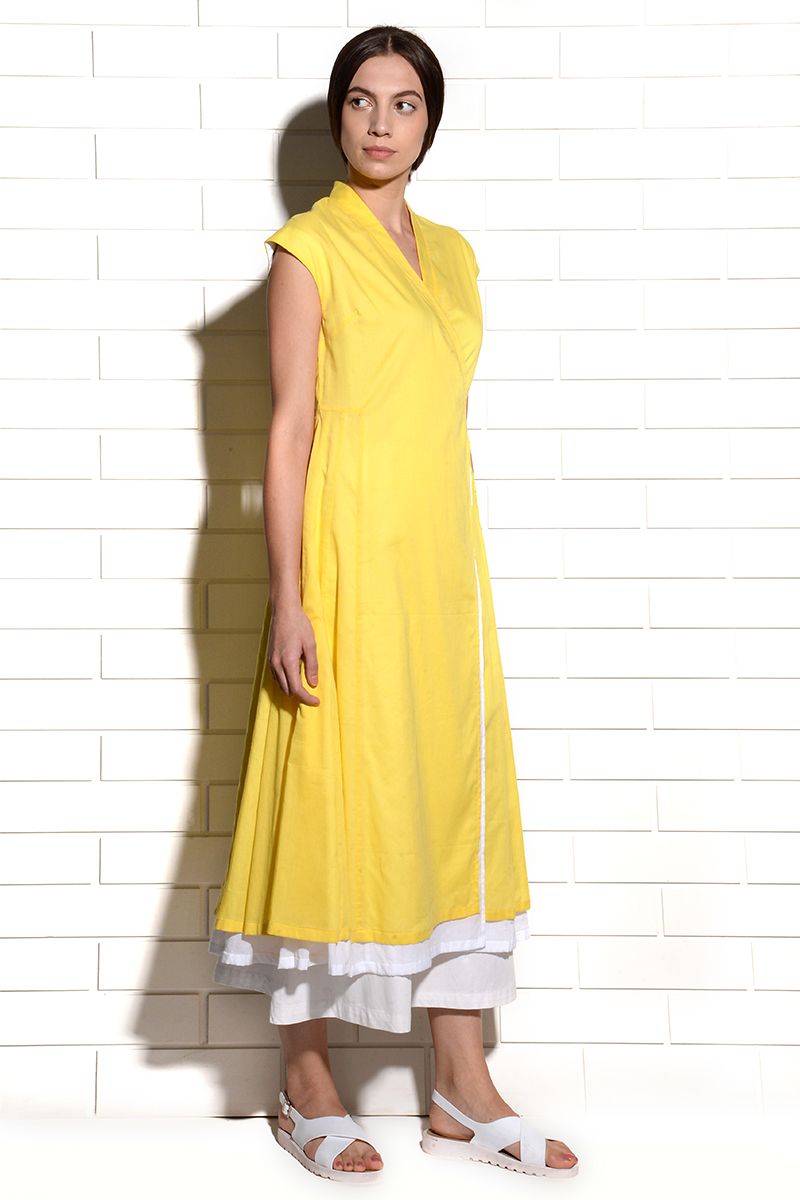 Canary Melon Reversible Kurta Dress 